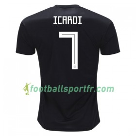 Tenue Argentine Icardi 7 Exterieur Coupe du monde 2018 Maillot de Foot